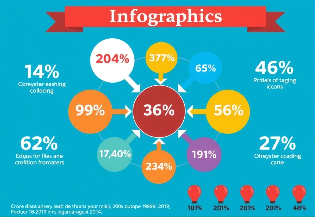 Infographic displaying data visually