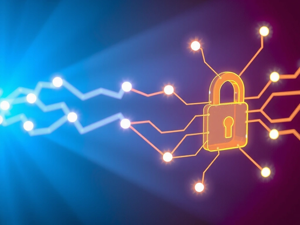 Digital lock icon representing data security